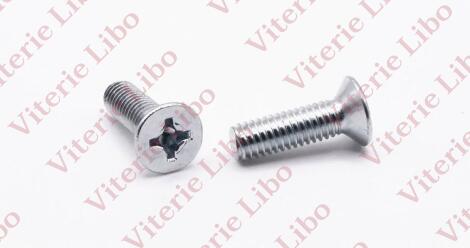 Cross recessed countersunk flat head screws
