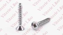 Cross recessed countersunk head cap chipboard screw without point