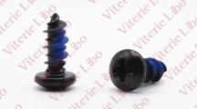 Cross recessed pan head screw double thread for plastic