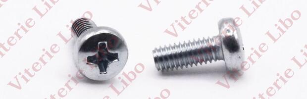 Cross recessed raised cheese head screws