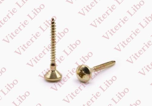 Cross recessed raised countersunk oval head chipboard screw