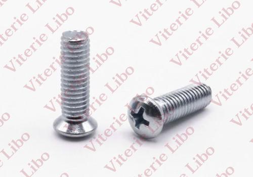 Cross recessed raised countersunk oval head screw