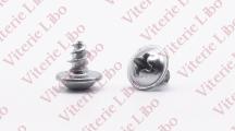 Cross recessed truss washer head screw double thread for plastic