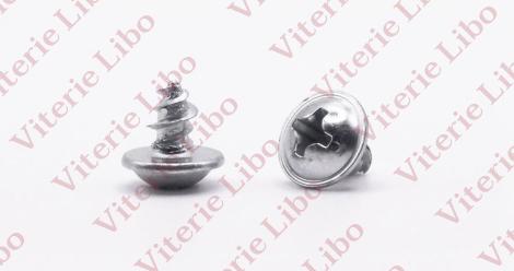 Cross recessed truss washer head screw double thread for plastic