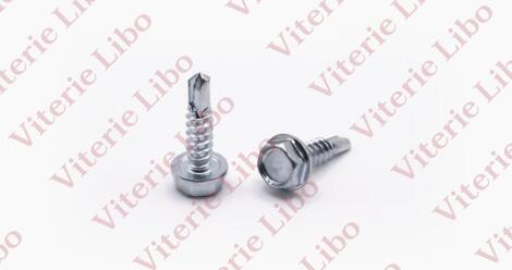 Hexagon head self-drilling screws with collar
