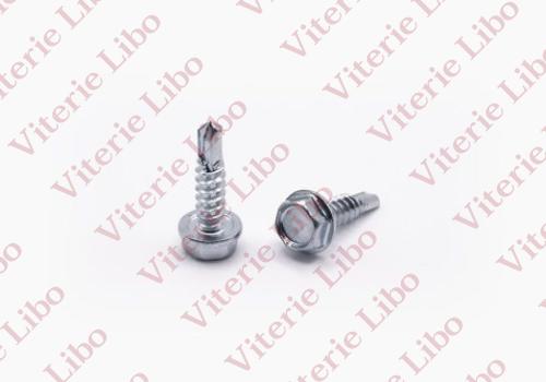 Hexagon head self-drilling screws with collar