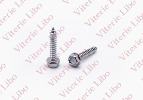 Hexagon head tapping screws with collar