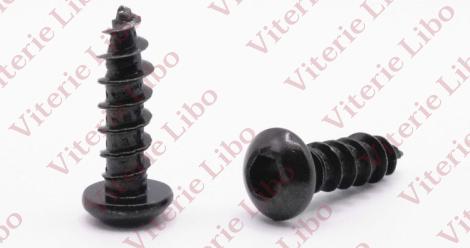 Hexagon socket button head screw thread for plastic