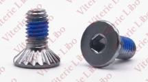 Hexagon socket countersunk head cap screw knurled underhead