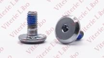 Hexagon socket flat head screw knurled underhead