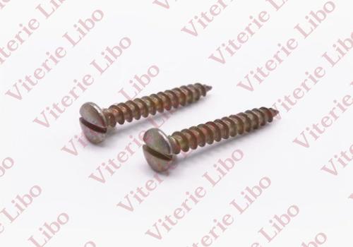 Slotted raised countersunk oval head chipboard screw