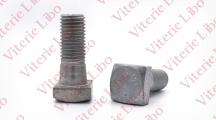 Square head screw with collar