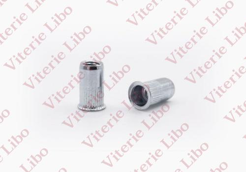 Inserts filetés cylindriques moletés tête fraisée réduite
