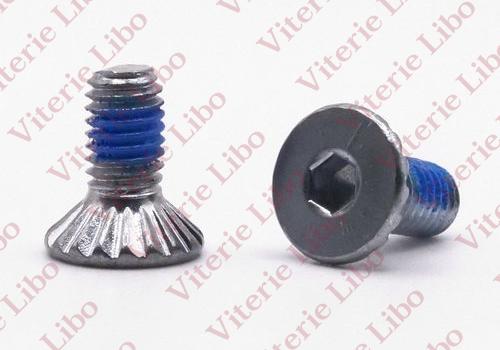 Vite testa svasata piana esagono incassato dentellata sottotesta